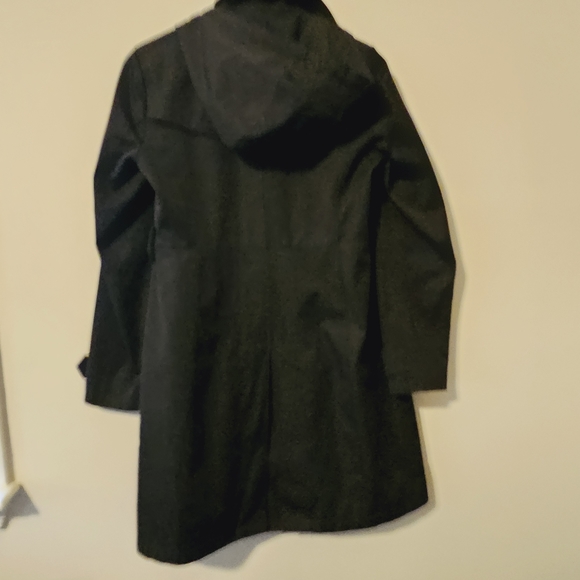 Michael Kors Black Dress Trench Coat Small - Picture 2 of 3